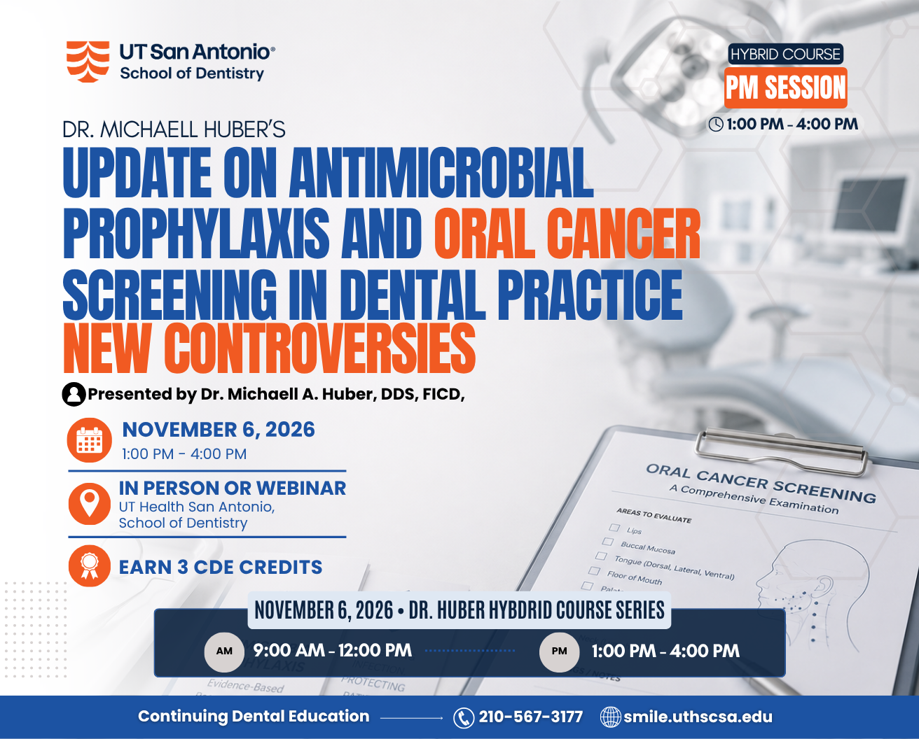 Promotional image of Dr. Huber's course: Clinicopathologic Cases of Common Oral Conditions