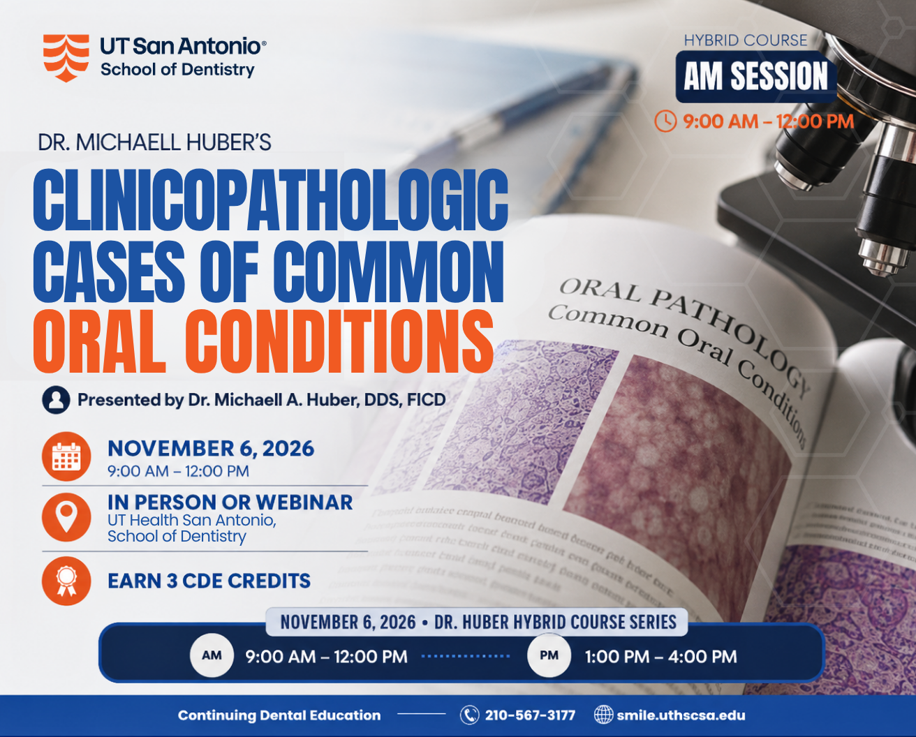 Promotional image of Dr. Huber's course: Clinicopathologic Cases of Common Oral Conditions