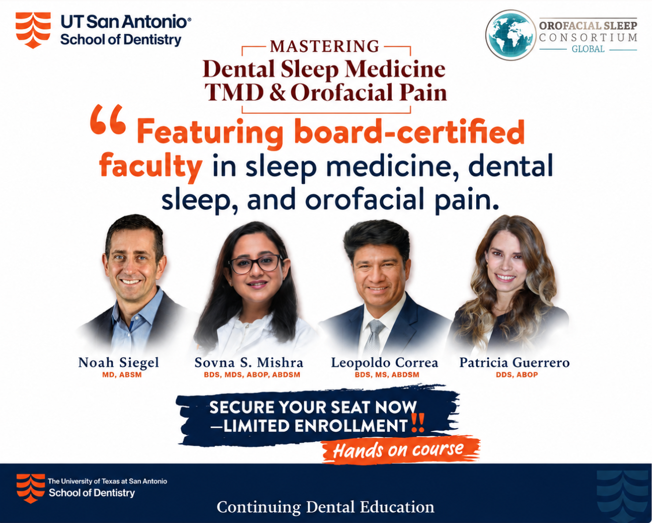 Promotional image of Mastering Dental Sleep Medicine TMD & Orofacial Pain: A 2-Day Intensive Program