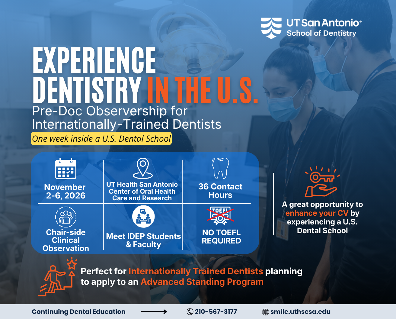 Promotional image of our course: Pre-Doc Observership for Internationally-Trained Dentists