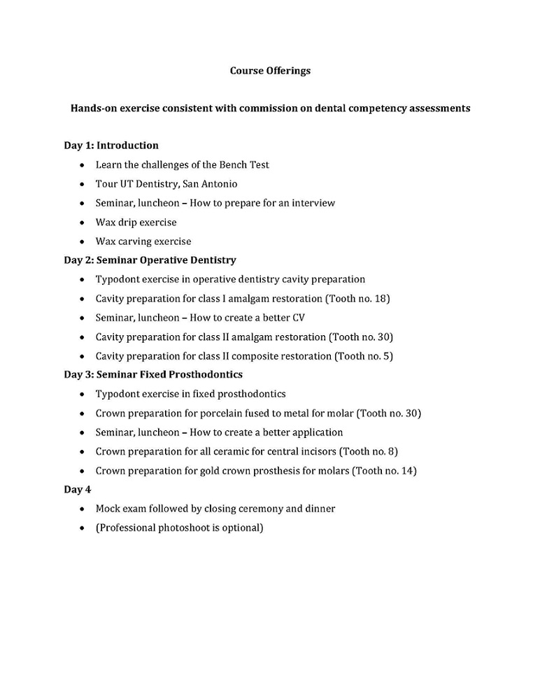 handskills course